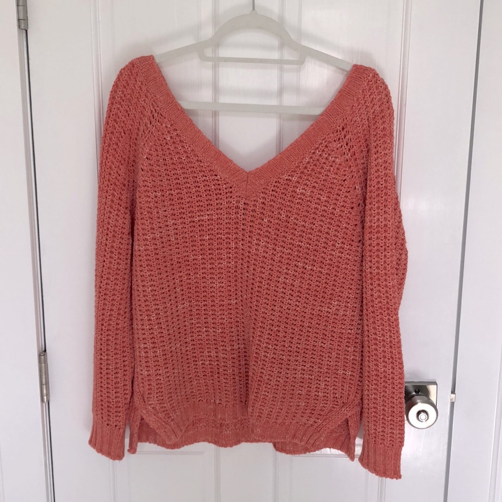 Massimo Dutti coral sweater